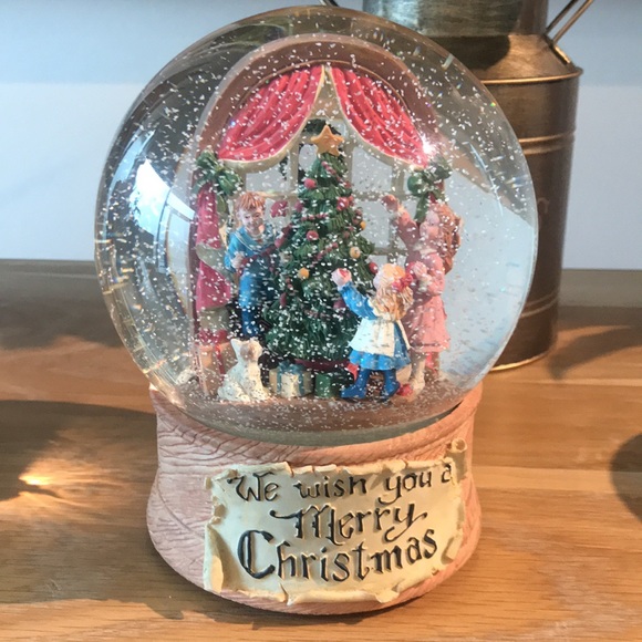 Vintage The San Francisco Music Box We Wish You A Merry Christmas Snow Globe - Picture 3 of 6